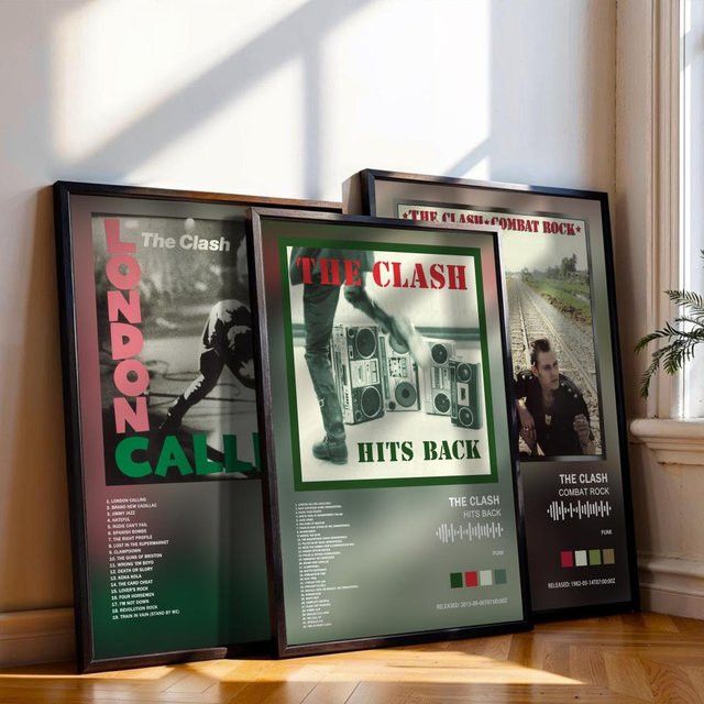 C-Clashs Musik Album Cover Leinwandbild Schwarz als Wanddeko für dein Zimmer - Bild 1