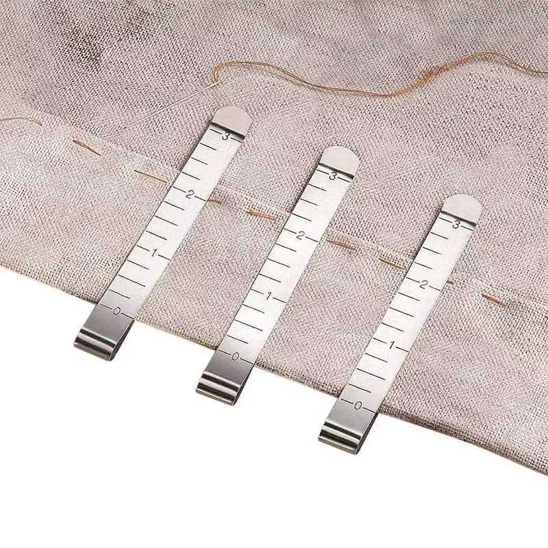 Edelstahl Nähen Crimpen Clips in Silber für DIY Kleidung, Quilten und Markierungen, 3 oder 5 Stück - Bild 2