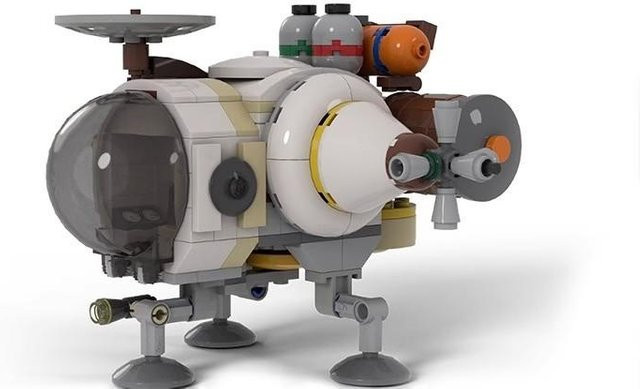 Binchi Keji Travel Interstellare Grenzerkundung Raumschiff, Baustein, Weltraum, Grau, ab 3 Jahren - Bild 1