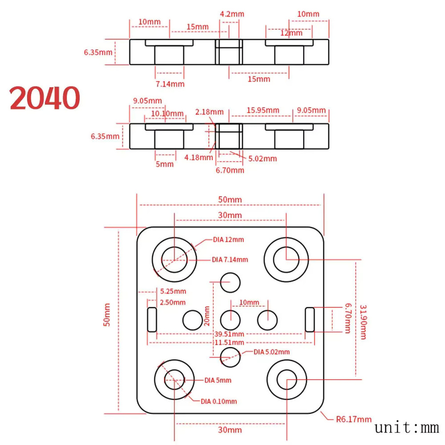 Openbuilds V-Slot Rollen-Set mit Gleitplatte für 2020 und 2040 Aluminiumprofile in Schwarz für 3D-Drucker Gantry-Plattformen - Bild 2