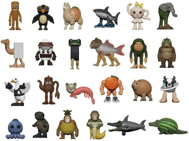 Italienisches Gehirnfäule Tung Tung Sahur Figuren Puppe, 24-teiliges Set - Bild 1