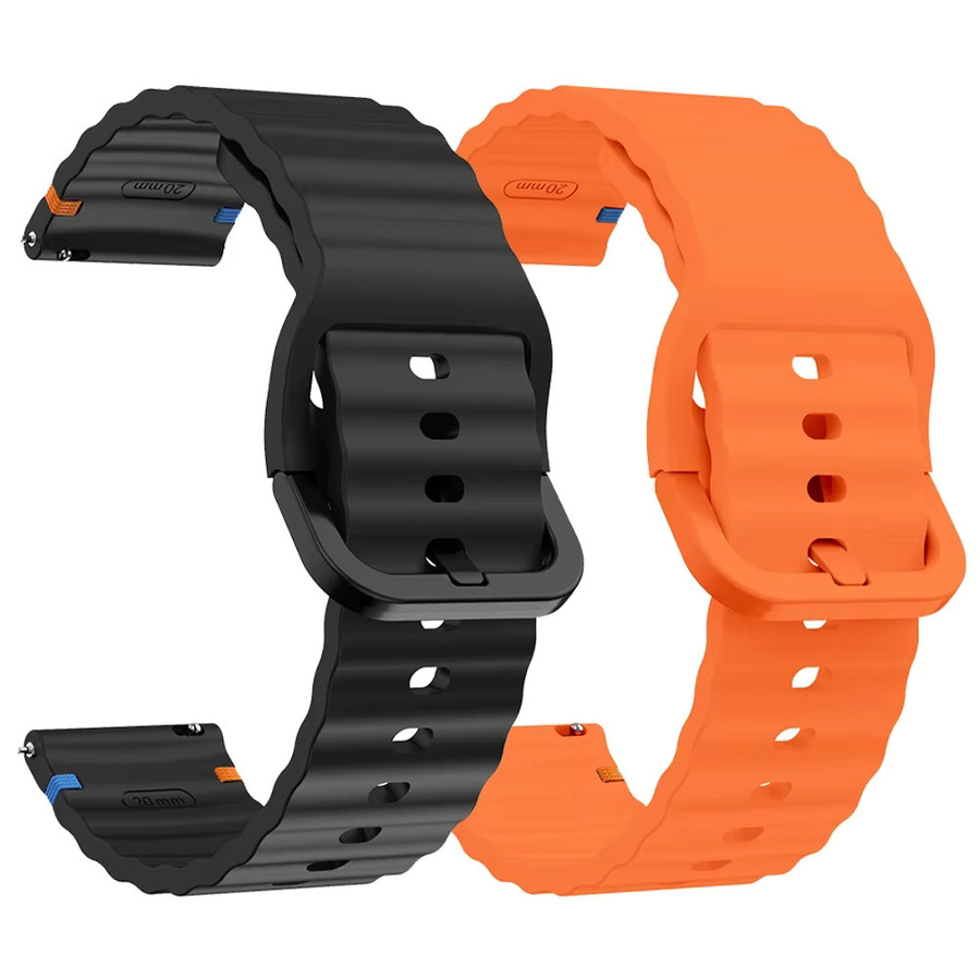 SUUNTO Uhrenarmband Silikon, Schwarz, Unisex, 20 mm, 22 mm - Bild 5