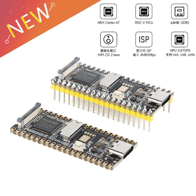 Luckfox Pico RV1103 Micro Snow Linux-Entwicklungsboard mit ARM Cortex-A7-Prozessor in Schwarz - Bild 1
