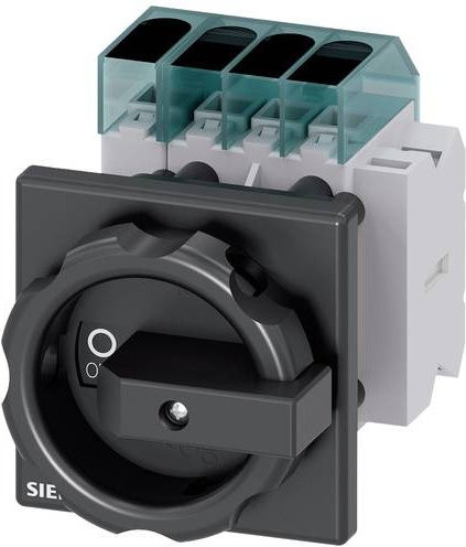 Siemens Lasttrennschalter Schwarz 4polig 63A 16mm² 1 Schließer 1 Öffner 690 V/AC 3LD34541TL51 - Bild 1