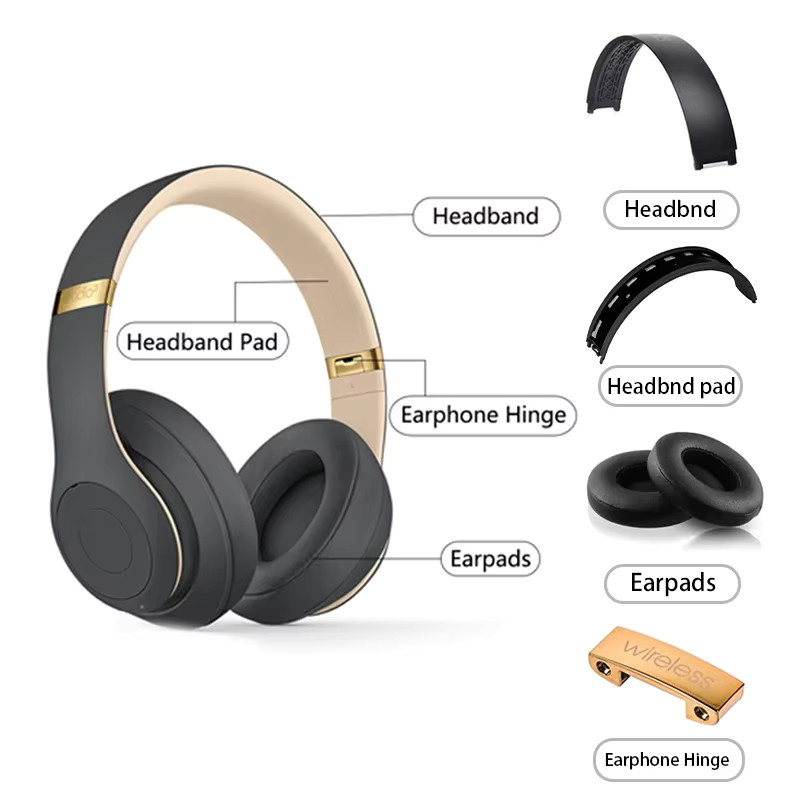 Bose Ersatz-Reparatursatz für Beat Studio 3 Kopfhörer Stirnband-Anschluss Scharnierteile in Schwarz - Bild 2