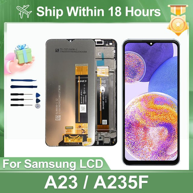 Samsung Galaxy A23 4G Ersatz Display mit 6,6 Zoll IPS LCD Touchscreen in Schwarz für SM-A235F und SM-A235M - Bild 1