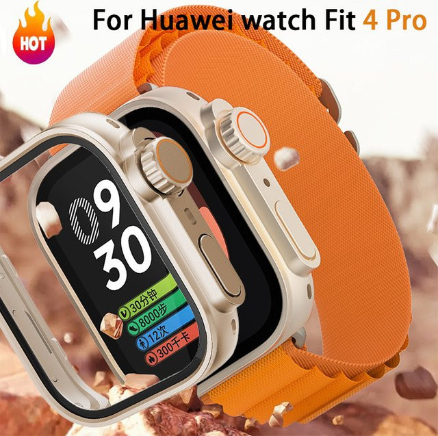 Huawei Uhrenzubehör Case für Huawei Fit 4 Pro, PC, Schwarz - Bild 1