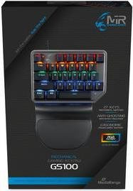 MediaRange MRGS100 Mechanische USB Tastatur QWERTZ Deutsch in Schwarz und Silber - Bild 1