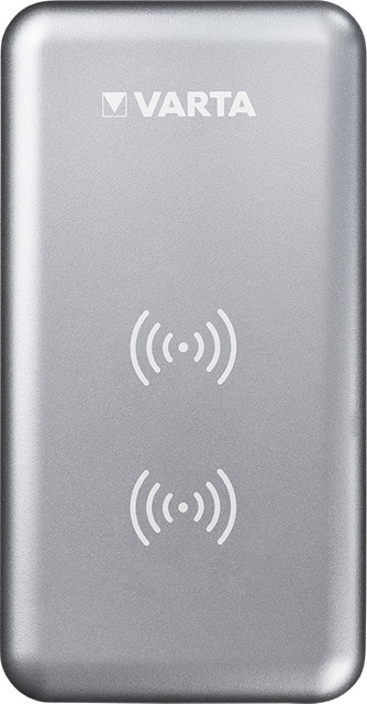 Varta Powerbank mit Fast Wireless Charger in Silber - Bild 1