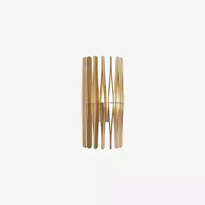 Fabbian Stick Wandleuchte aus Holz in Braun - Bild 1