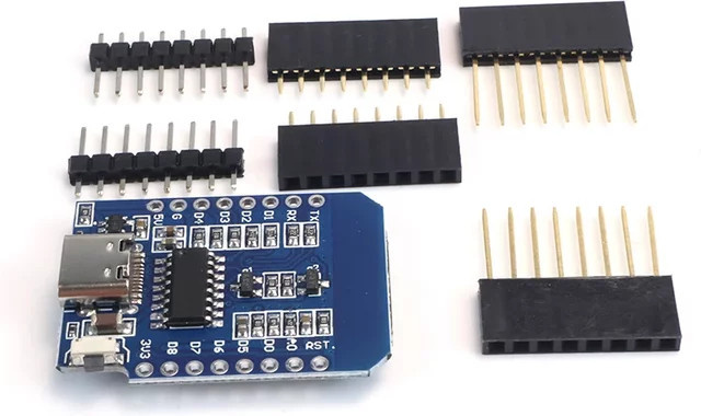 Original D1 Mini ESP8266 NodeMCU Board mit Typ-C USB, ESP-12F und 4 MB Flash in Blau für Arduino IDE und IoT Projekte - Bild 1