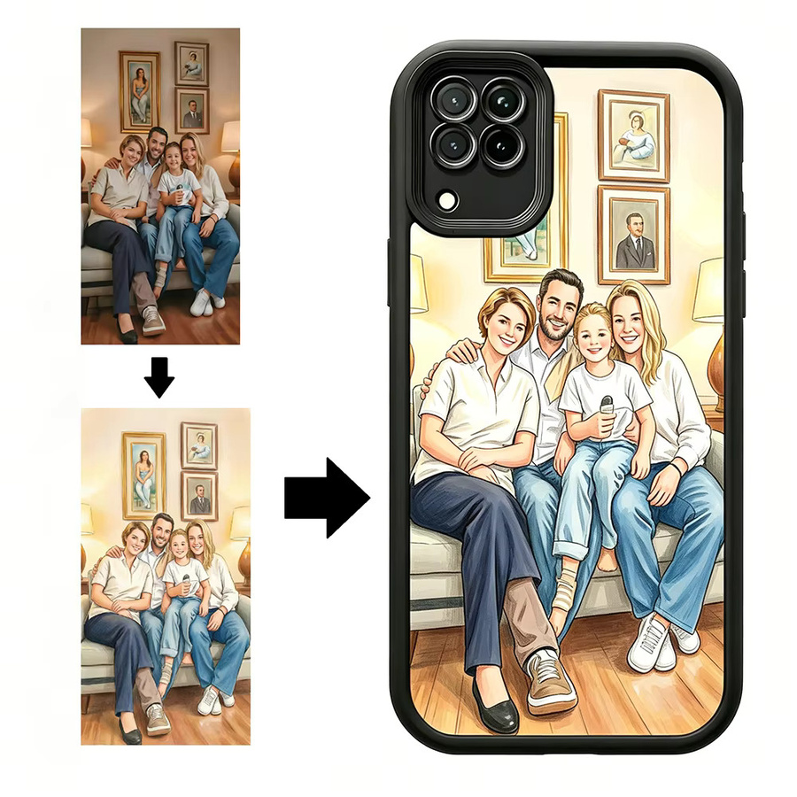 Personalisiertes DIY Handycase für Samsung Galaxy S20 S21 S22 S23 S24 S25 FE Ultra Plus in Schwarz und Multicolour - Bild 2