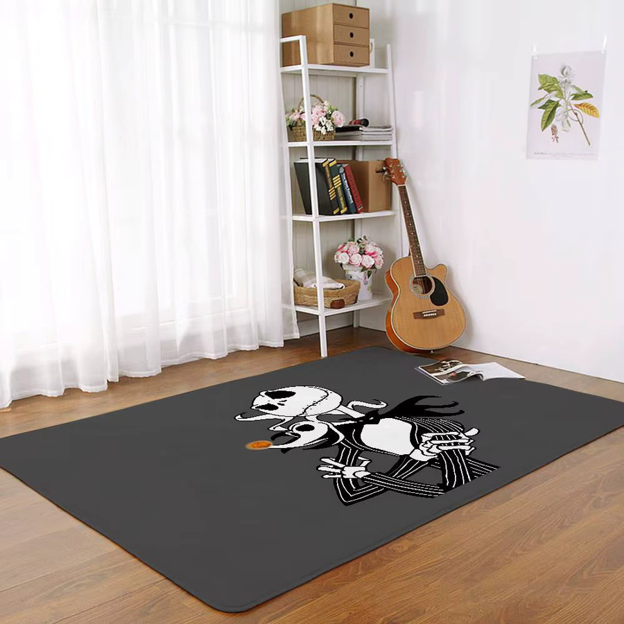 Rutschfeste Skellington Fußmatte von 52TOYS für Wohnzimmer und Eingangsbereich, Rechteckig, B/T: 60 x 40 cm - Bild 5