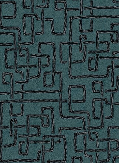Eijffinger Tapete Solange 3 Abstract Blau aus Vlies - Bild 1