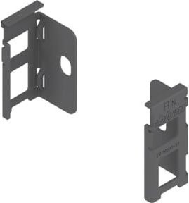 Blum Legrabox Holzrückwandhalter Höhe N 80 mm aus Stahl in Oriongrau Matt - Bild 1