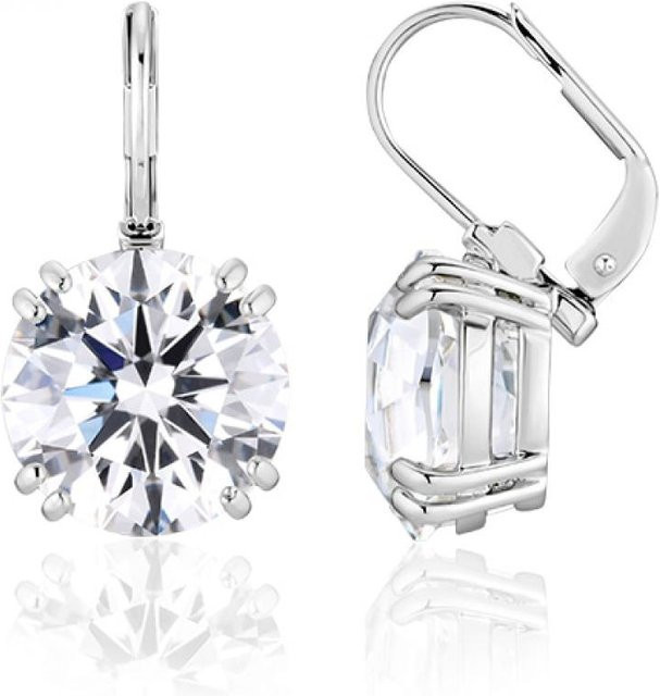 Swarovski Millenia Creolen-Hängeohrringe, Silber, Weiß, Kristall, Damen - Bild 1