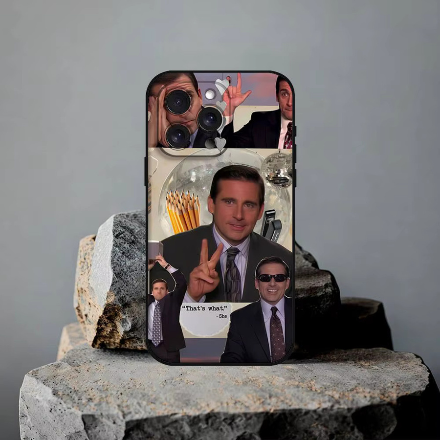 Handyhülle Michael Scott The Office für iPhone 15 Pro Max 14 Pro 13 12 11 16 Plus SE XR XS Multicolor Rückseiten-Cover - Bild 4