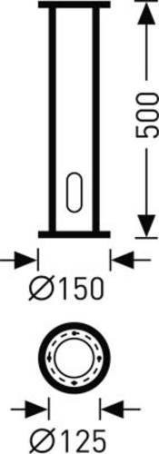 Trilux Erdstück 8800 Montagehalterung aus Edelstahl - Bild 1