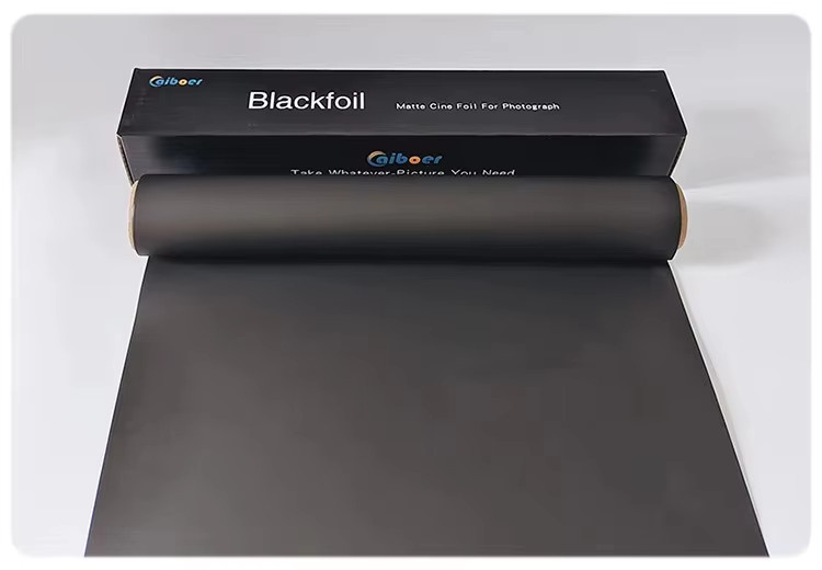 WNG Cinefoil Mattes Aluminiumfolienpapier für Film und Fotografie, Schwarz, B: 60 cm, H: 45 cm - Bild 3
