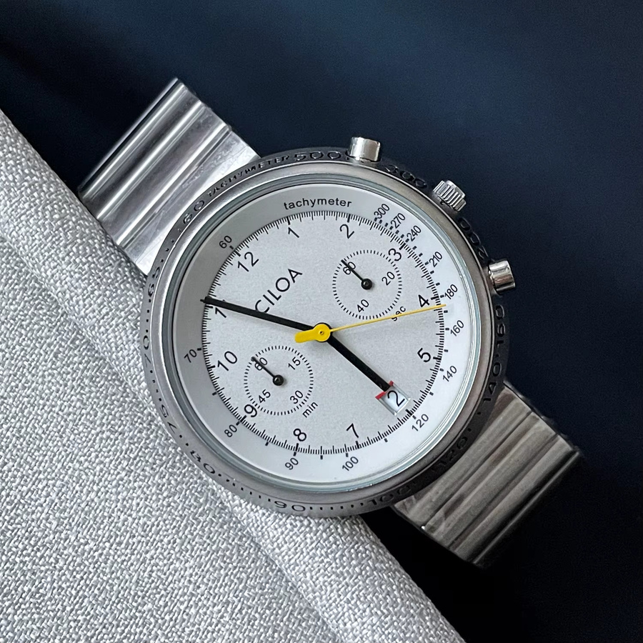 CILOA Armbanduhr, Quarz, Edelstahl, Silber, Herren - Bild 4