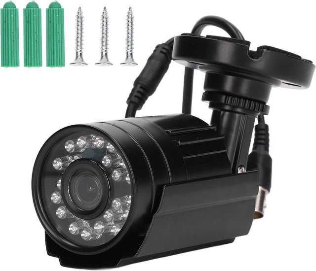 TOMTOP 4-in-1 CCTV-Sicherheitskamera mit 3,6-mm-Objektiv und Infrarot-Nachtsicht in Schwarz - Bild 1