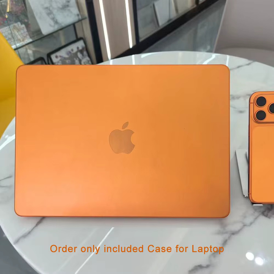 Apple Laptoptasche für MacBook Air 13 Zoll in Orange als Schutzhülle mit Handabdeckung - Bild 2