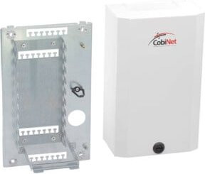 CobiNet Verteilergehäuse VKA2 mit Wanne für 100 DA in Weiß - Bild 1