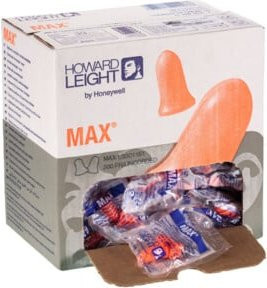 Honeywell Howard Leight Gehörschutzstöpsel-Set MAX Typ 200, 200 Paar, Orange - Bild 1