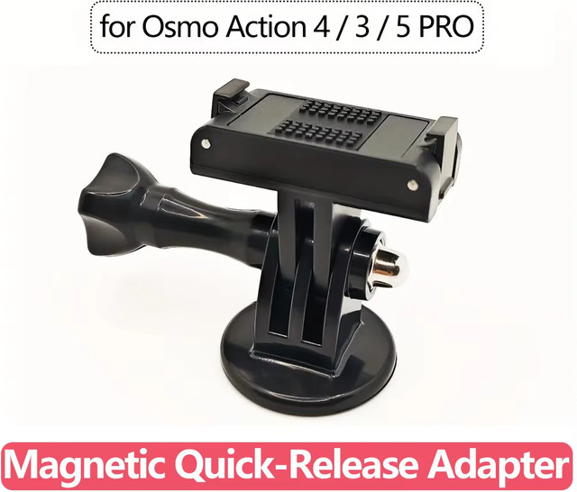 DJI Magnetischer Schnellwechseladapter und Stativhalterung in Schwarz für Osmo Action 5 Pro, 4 und 3 - Bild 1