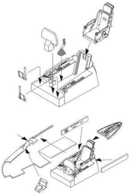 CMK F-86F, Interior set - Bild 1