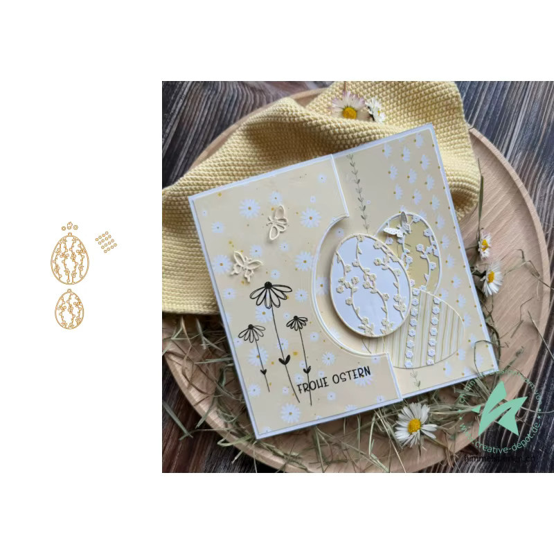 Ziyu Eier-Schneideformen und Stempel Set in Multicolour für DIY-Scrapbooking und Fotoalben - Bild 2