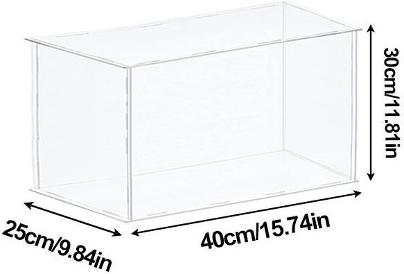 Good Industrial Accessories Transparente Vitrine als Box Organizer und Staubdichter Aufbewahrungsständer, B/T/H: 40 x 25 x 30 cm - Bild 1