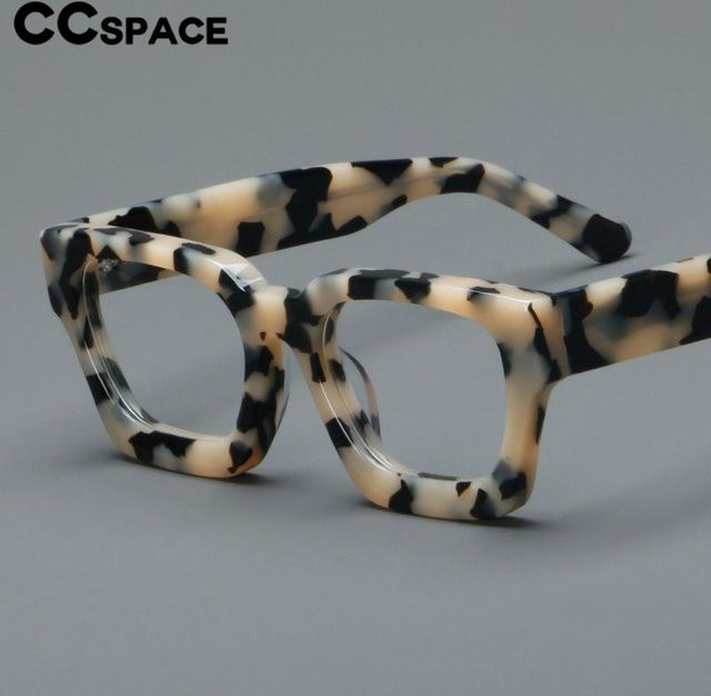 CCspace Brillengestell Lady Square, Vollrand, Acetat, transparent, multicolor - Bild 1