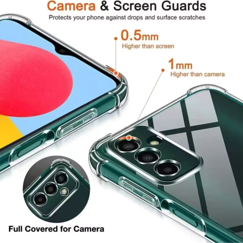 Transparente Air-Bag Schutzhülle für Samsung Galaxy A-Serie (A12, A13, A14, A22, A23, A24, A32, A33, A34, A52, A52s, A53, A54, A72, A73) 4G/5G mit 1,5 mm Dicke - Bild 2