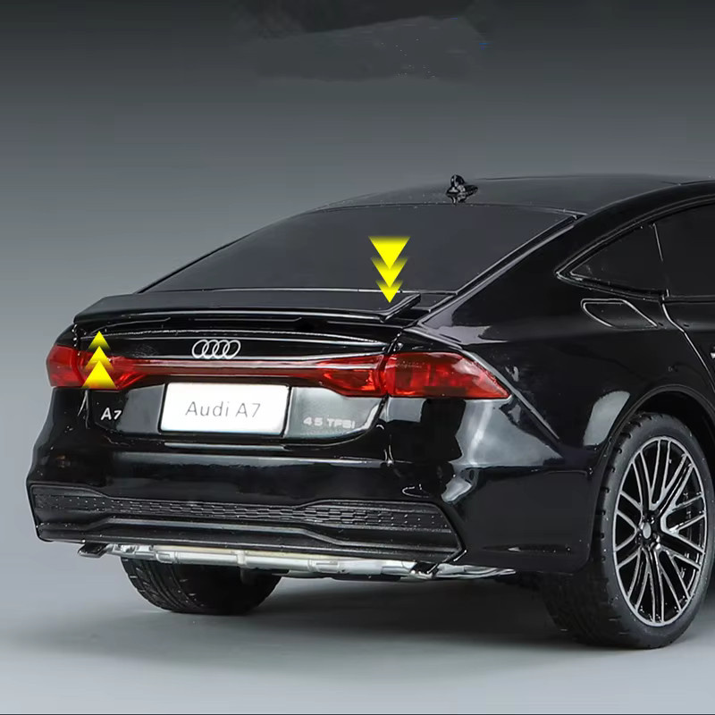 MAKEDA A7 Coupe Legierung Auto Modell, 1:24, Metall, mit Sound und Licht - Bild 3