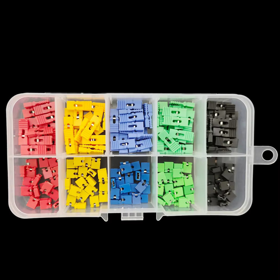 200er Set Jumper Caps Kurzschlusskappen 2,54mm für Arduino und Raspberry Pi, Mehrfarbig - Bild 2