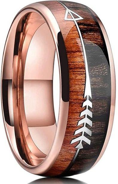 POMOiii Ring Edelstahl, Roségold, Herren - Bild 1