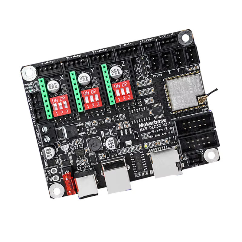 Makerbase MKS DLC32 V2.1 32Bit Laser Gravur Maschine Control Board mit Wi-Fi und Unterstützung für 20W/40W Laser Module in Schwarz - Bild 4