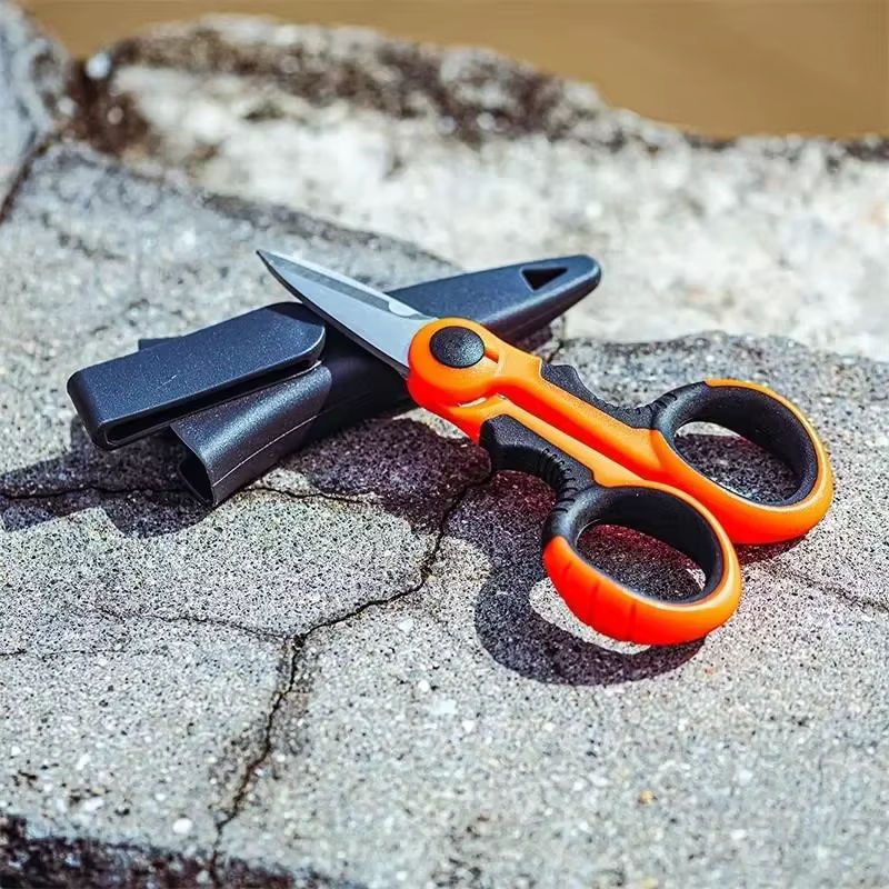 FATCOOL Elektrikerschere aus gehärtetem Stahl als industrielle Abisolierschere für Draht und Kabel - Bild 4