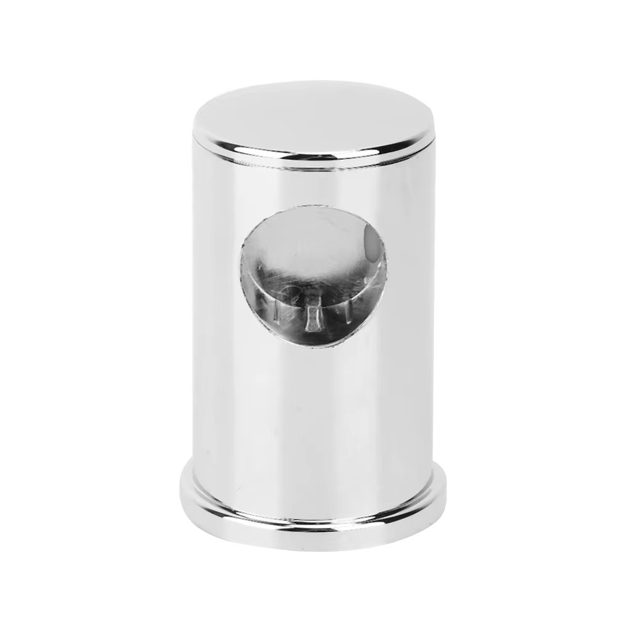 Aramox 2er-Set Duschstangen-Halterung aus ABS-Kunststoff in Silber und Weiß mit Galvanik-Finish - Bild 2