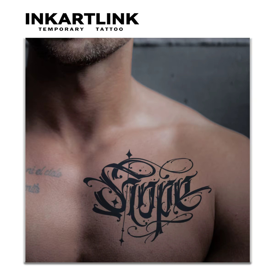 INKARTLINK Hoffnung Temporäre Tätowierung, wasserdicht, semi permanent - Bild 2