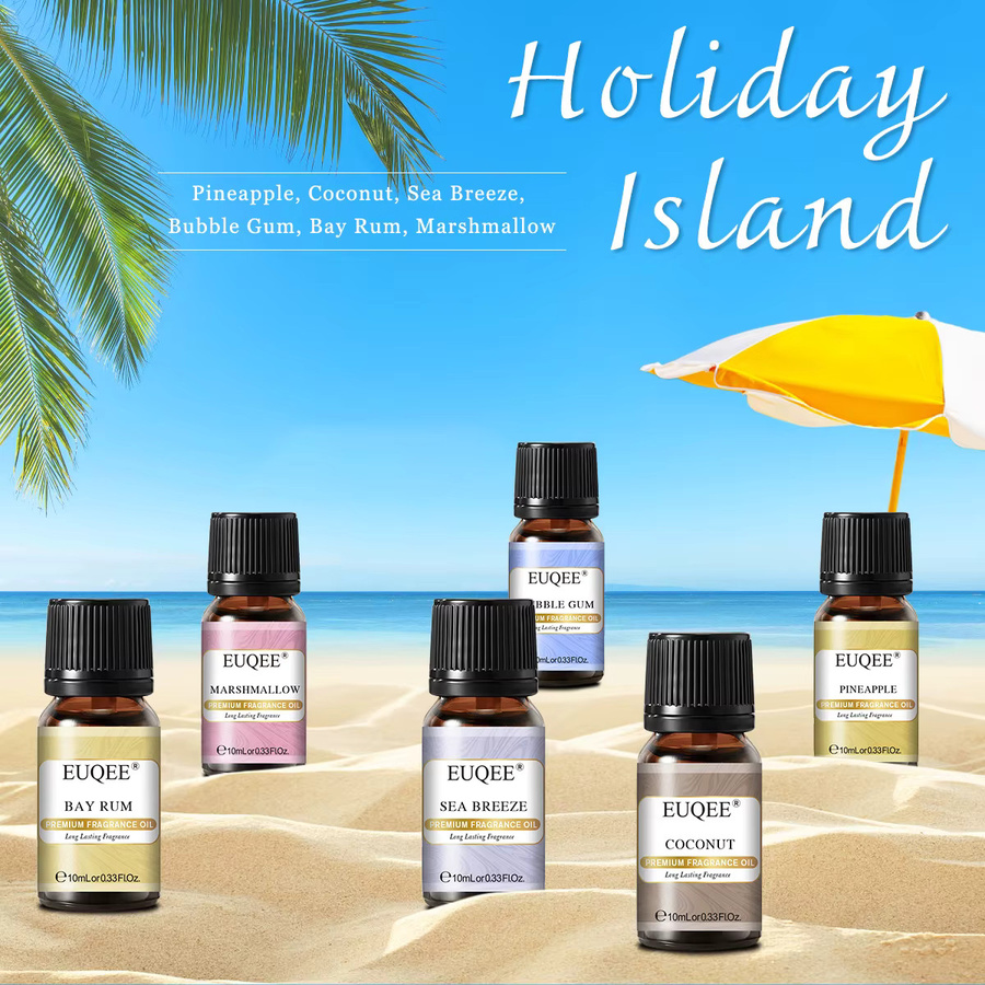 EUQEE Holiday Island Duftöle-Geschenkset, 6 x 10 ml, Unisex - Bild 2