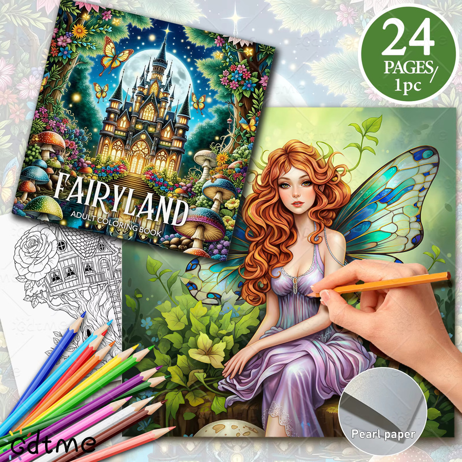 FAIRYLAND Malbuch für Erwachsene, Fantasy, Pappe / Karton - Bild 2