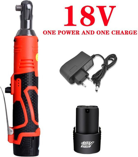 iHome Global Akku-Winkel-Ratsche Schlagschrauber 3/8 Zoll in Rot - Bild 1
