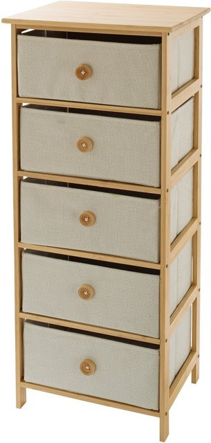Bambus-Kommode Style von viva domo in Braun und Beige - Bild 1