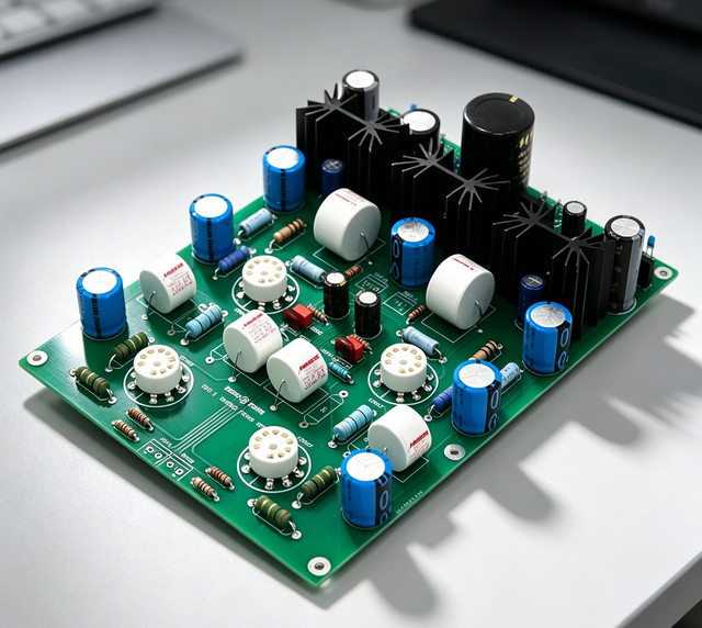 GZLOZONE HI-END E834-C Plattenspieler MM Röhren-Phono-Verstärkerplatine DARK MAGIC Version - Bild 1