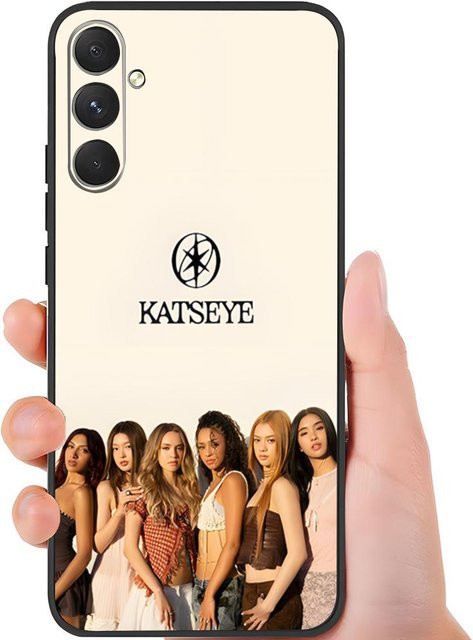 Stoßfeste weiche Handyhülle KATSEYE für Samsung Galaxy A13 A14 A25 A33 A35 A36 A52 A54 A56 5G in Weiß - Bild 1