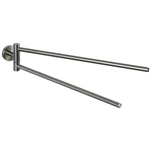 Wenko Handtuchhalter Bosio mit 2 Armen aus Edelstahl in Silber Matt - Bild 2
