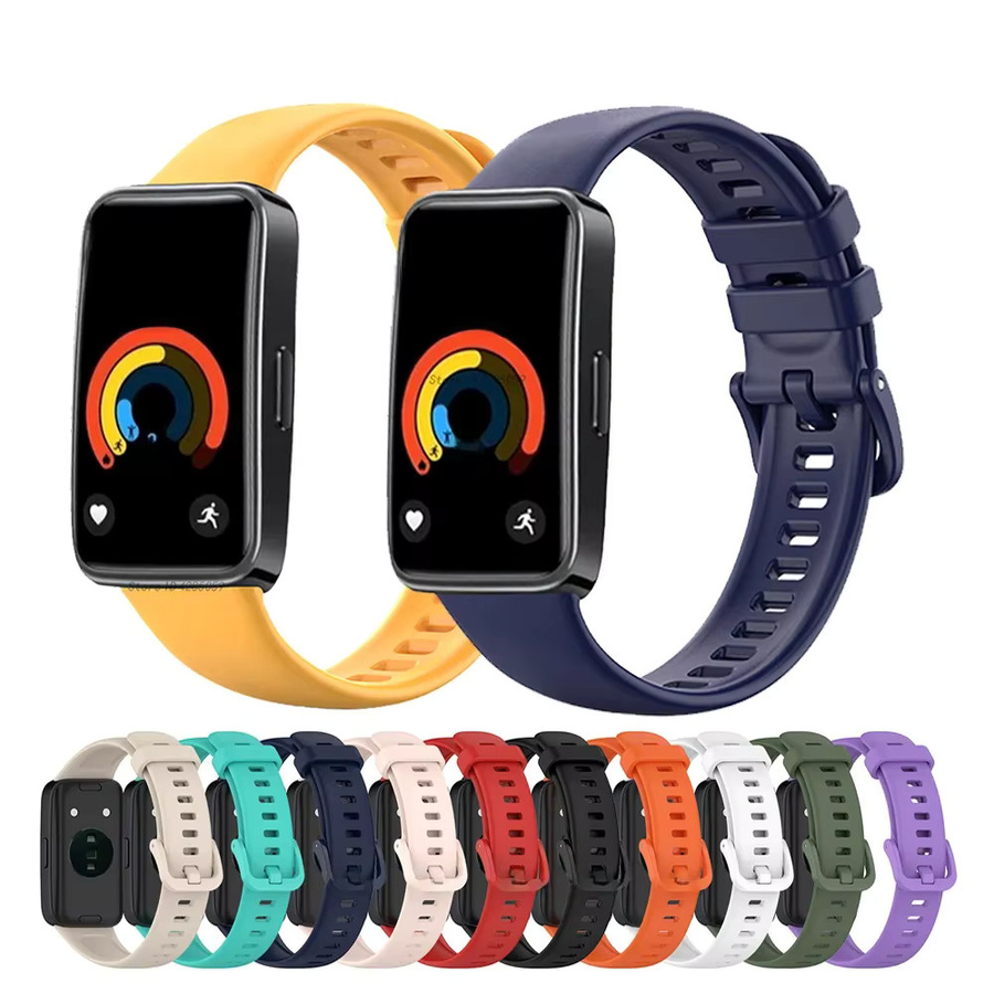 Huawei Uhrenarmband Silikon, Weiß, Unisex - Bild 2