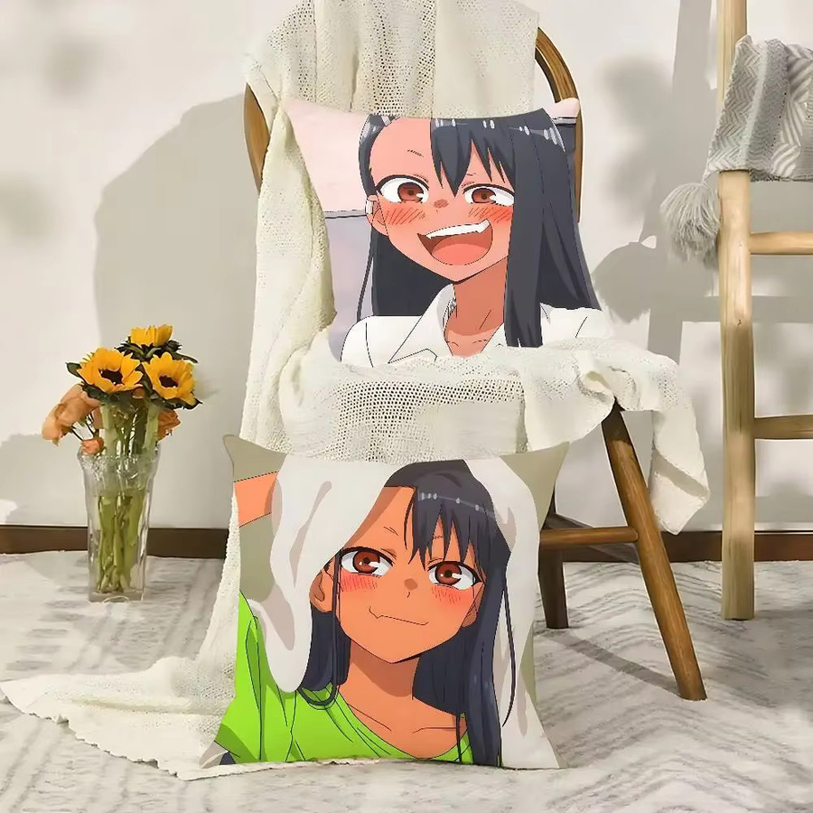 52TOYS Nagatoro Kissenbezug aus Polyester mit Reißverschluss, Multicolour, B/T/H: 40 x 40 x 40 cm - Bild 4